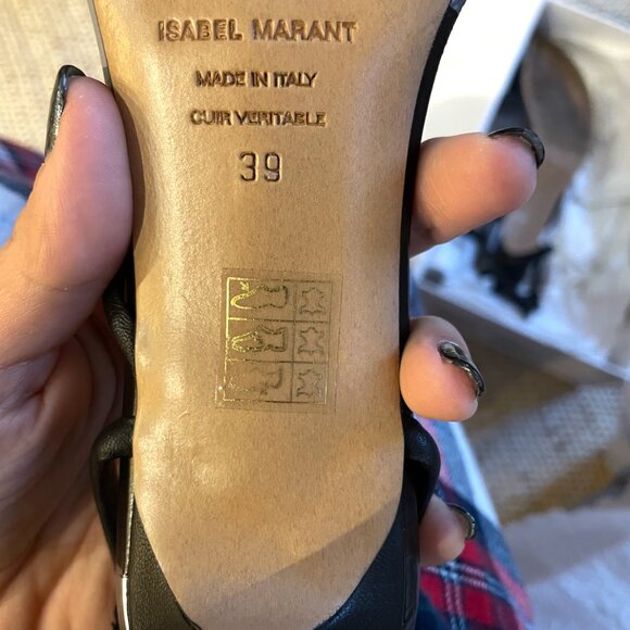 ISABEL MARANT Leather sandals (EU39) - Picture 6 of 6
